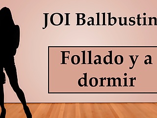 Anal Fetish Joi Cbt Joi video: (Spanish) JOI Ballbusting Anal y a dormir con un consolador