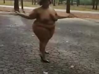 SSBBW, Little a, Public Nudity, African