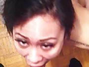 Pinay On Her Knees Sucking Cock