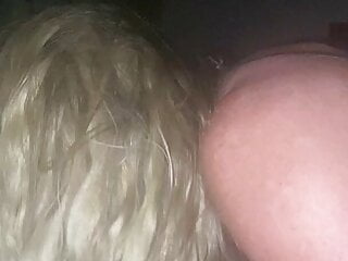 Blonde wife sucks dick...