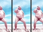 BEACH CHUB HAND FREE COUNTRY DADDY CUMS ALL OVER
