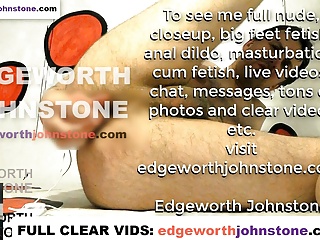 EDGEWORTH JOHNSTONE anal dildo deep in my tight gay asshole CENSORED 