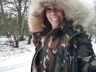 Snow, Outdoor, Tight, In Pussy