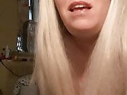 Sexy blonde fuck till i cum