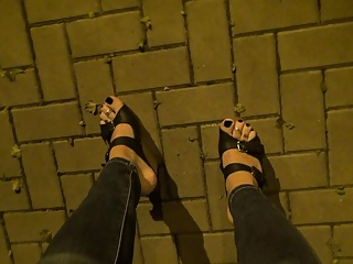 I Tempt In Public With My Feet In High Wedges...