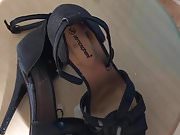 Cum on strappy heels 