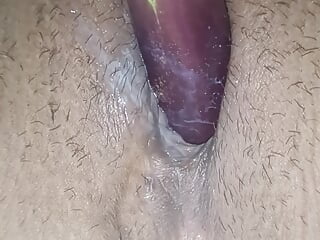 Masterbating with finger and brinjal when I am alone