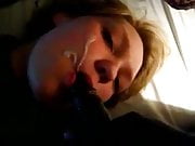 BBC shooting cum on the blonde cutie's face