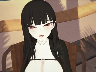 Dildos, Long Hair Sexy, Girl Masturbating to Orgasm, 3D Animated Hentai