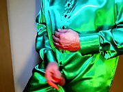 Green Satin Nightgown