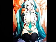 Hatsune Miku Cum Tribute