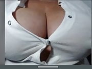 Latin granny shows big ass and big boobs with big nipples 